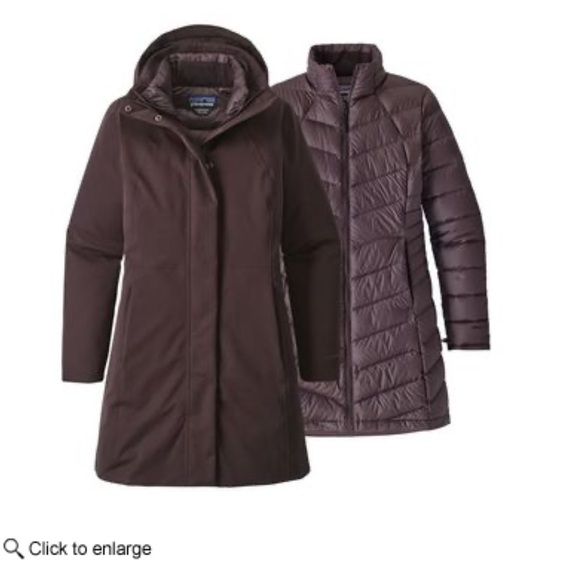 Tres 3-in-1 Parka in EUC, Deep Mahogany Medium - Picture 8 of 9